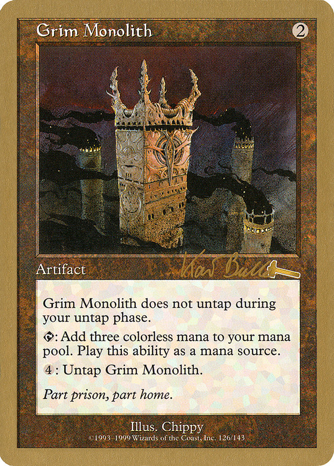 Grim Monolith (Kai Budde) [World Championship Decks 1999] | Gear Gaming Bentonville