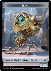 Feather // Servo Double-Sided Token [March of the Machine Commander Tokens] | Gear Gaming Bentonville