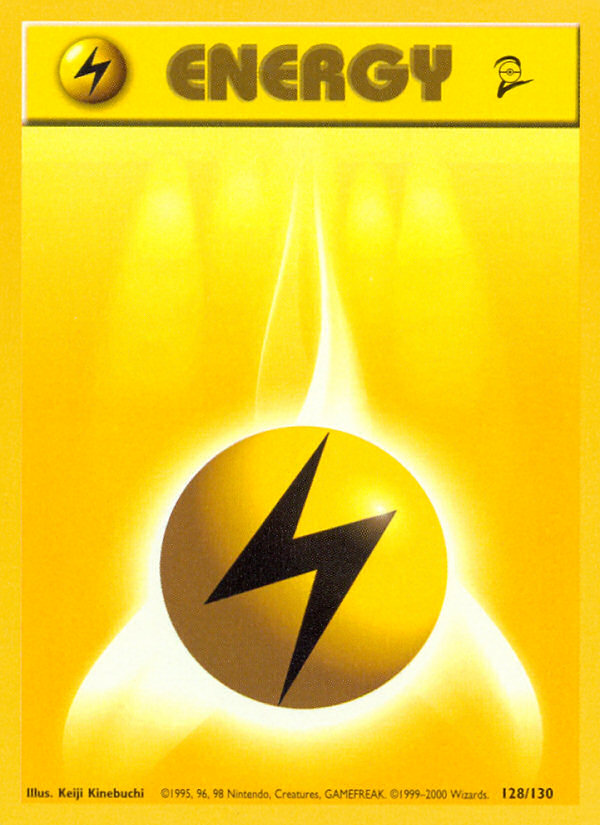 Lightning Energy (128/130) [Base Set 2] | Gear Gaming Bentonville