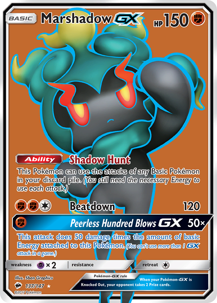 Marshadow GX (137/147) [Sun & Moon: Burning Shadows] | Gear Gaming Bentonville