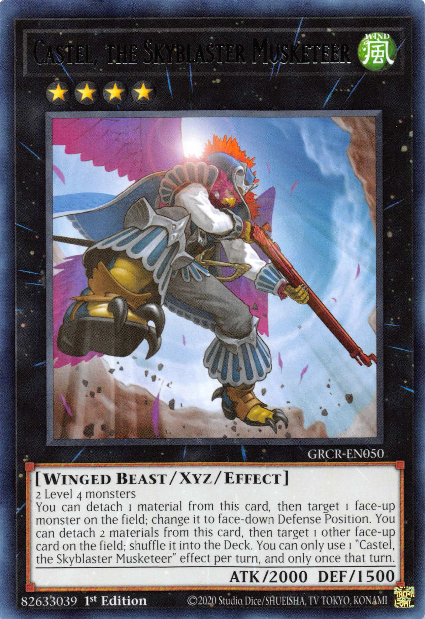 Castel, the Skyblaster Musketeer [GRCR-EN050] Rare | Gear Gaming Bentonville