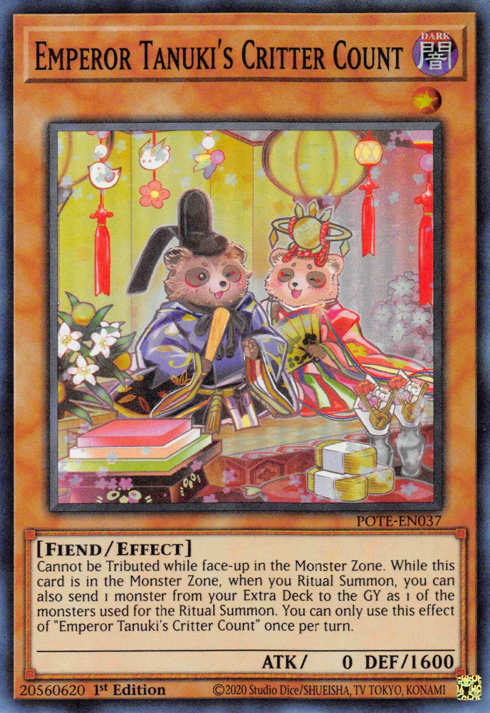 Emperor Tanuki's Critter Count [POTE-EN037] Super Rare | Gear Gaming Bentonville