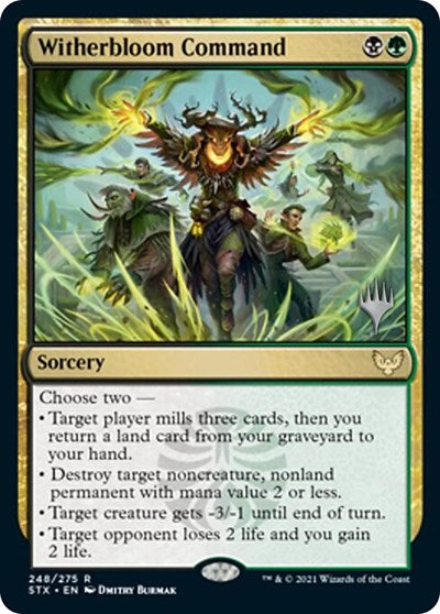 Witherbloom Command (Promo Pack) [Strixhaven: School of Mages Promos] | Gear Gaming Bentonville