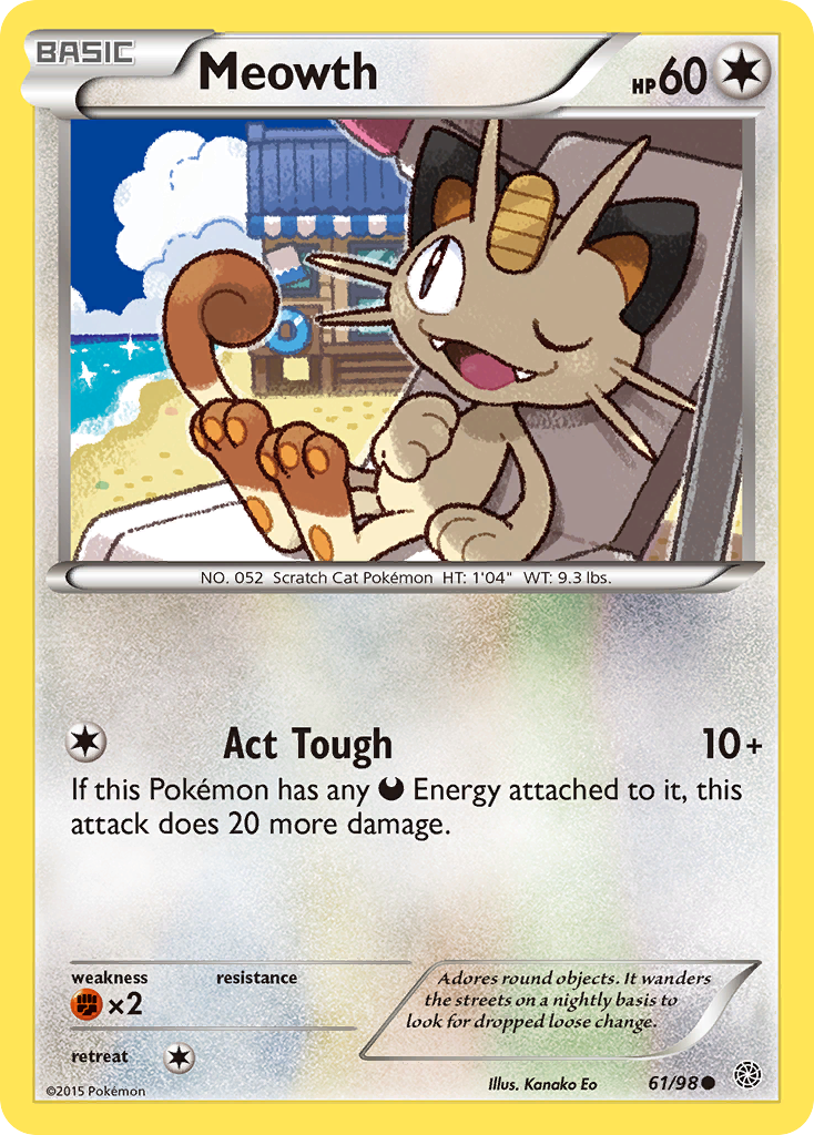 Meowth (61/98) [XY: Ancient Origins] | Gear Gaming Bentonville