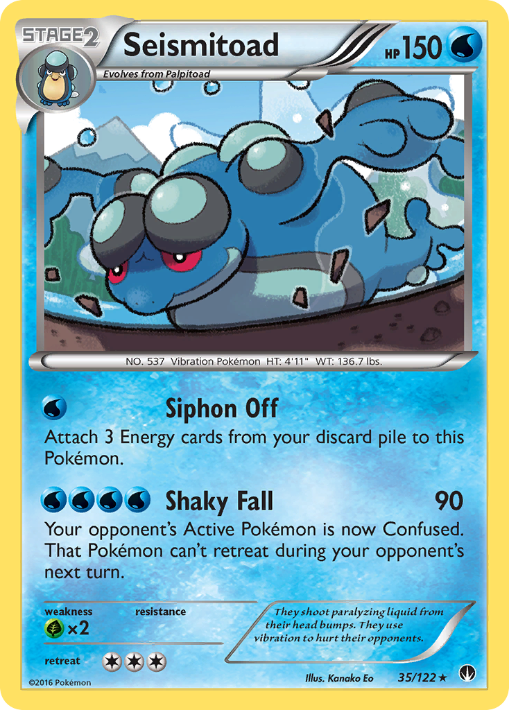 Seismitoad (35/122) [XY: BREAKpoint] | Gear Gaming Bentonville