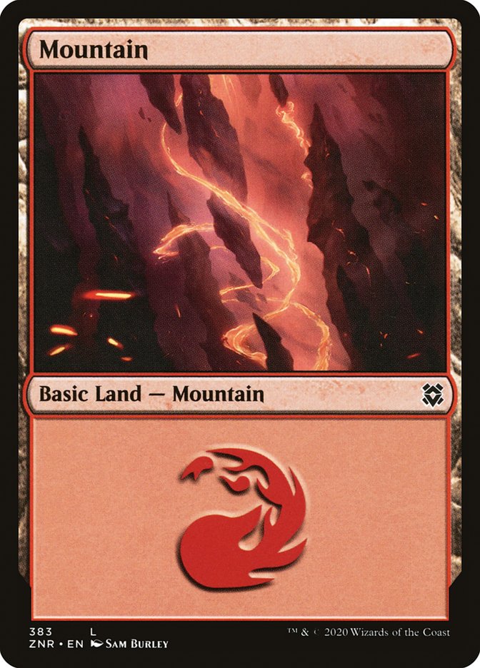 Mountain (383) [Zendikar Rising] | Gear Gaming Bentonville