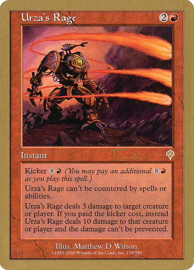 Urza's Rage (Jan Tomcani) [World Championship Decks 2001] | Gear Gaming Bentonville