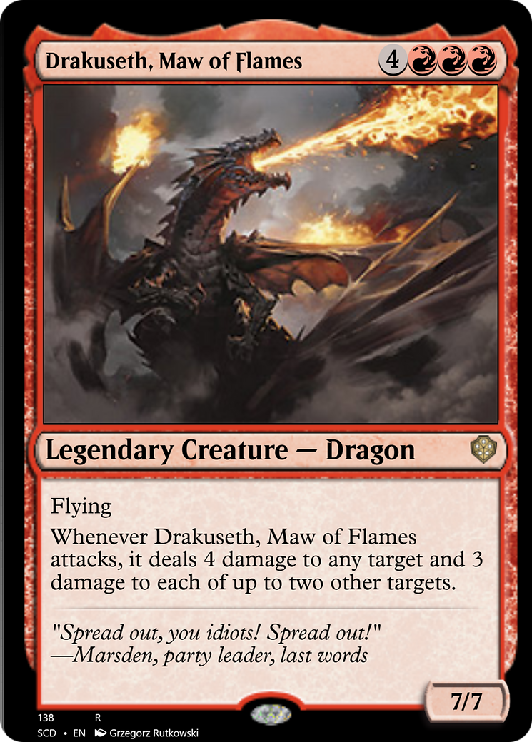 Drakuseth, Maw of Flames [Starter Commander Decks] | Gear Gaming Bentonville