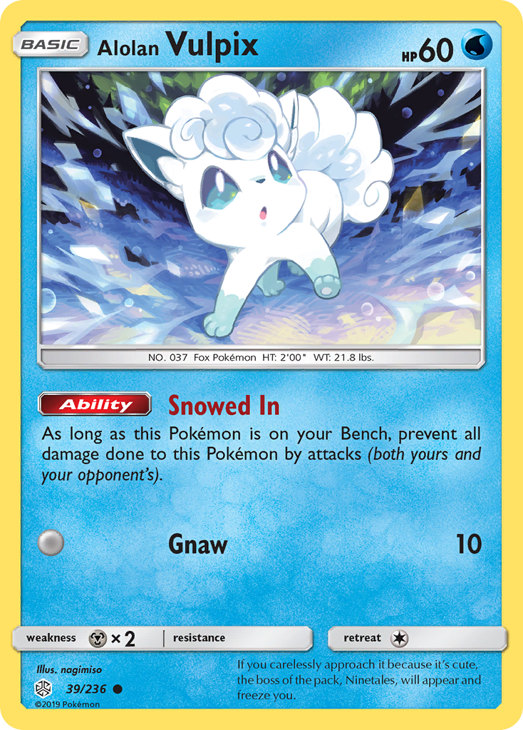 Alolan Vulpix (39/236) [Sun & Moon: Cosmic Eclipse] | Gear Gaming Bentonville