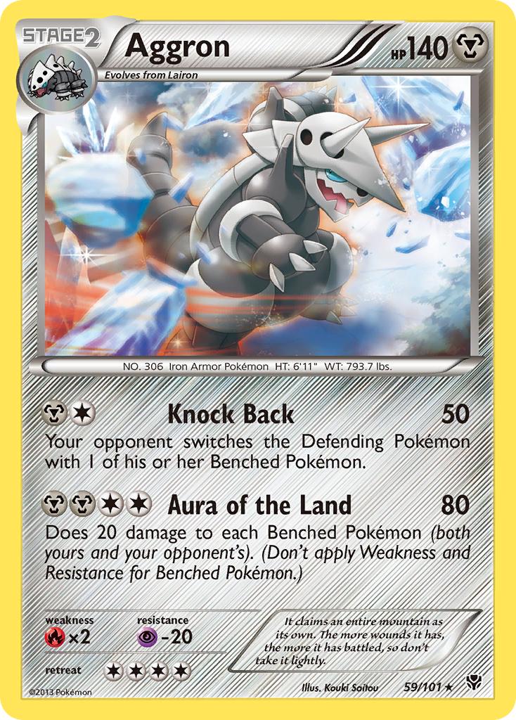 Aggron (59/101) [Black & White: Plasma Blast] | Gear Gaming Bentonville