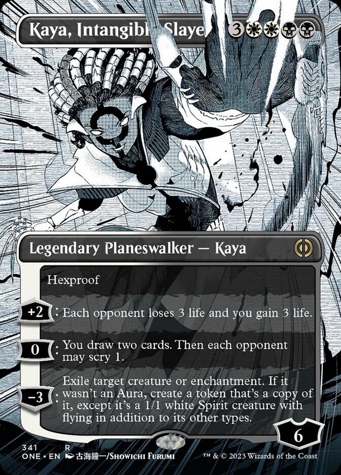 Kaya, Intangible Slayer (Borderless Manga) [Phyrexia: All Will Be One] | Gear Gaming Bentonville