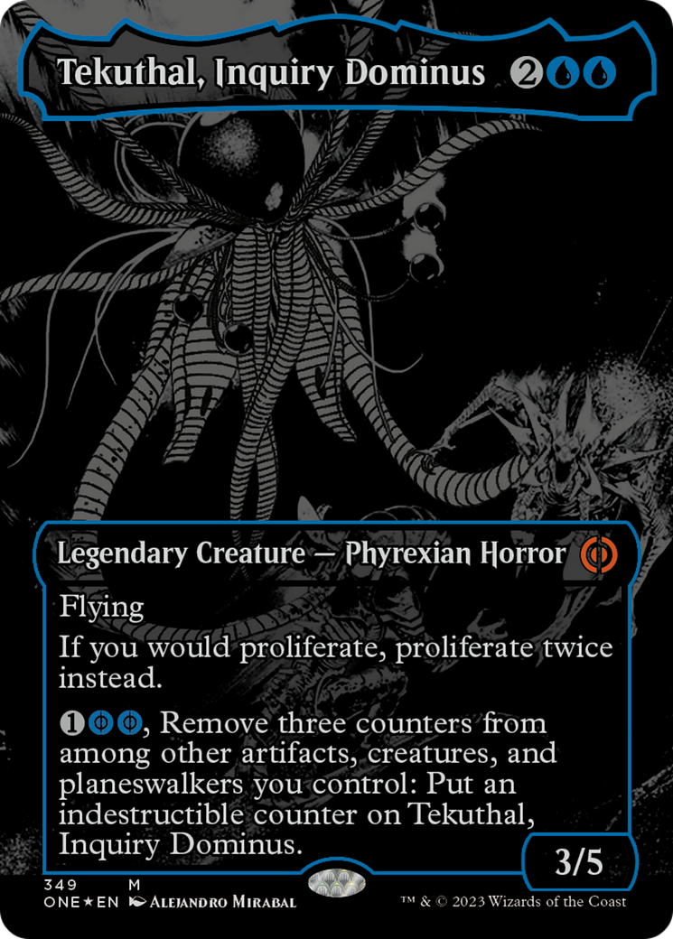 Tekuthal, Inquiry Dominus (Oil Slick Raised Foil) [Phyrexia: All Will Be One] | Gear Gaming Bentonville