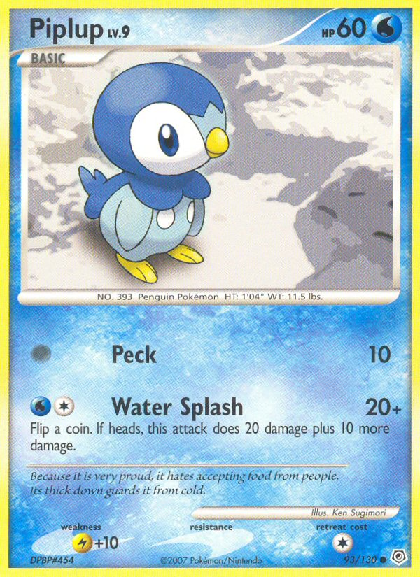 Piplup (93/130) [Diamond & Pearl: Base Set] | Gear Gaming Bentonville