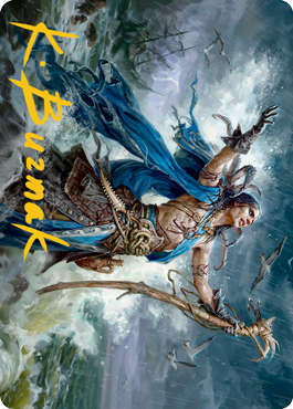 Lier, Disciple of the Drowned Art Card (Gold-Stamped Signature) [Innistrad: Midnight Hunt Art Series] | Gear Gaming Bentonville