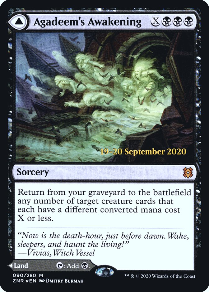 Agadeem's Awakening // Agadeem, the Undercrypt  [Zendikar Rising Prerelease Promos] | Gear Gaming Bentonville