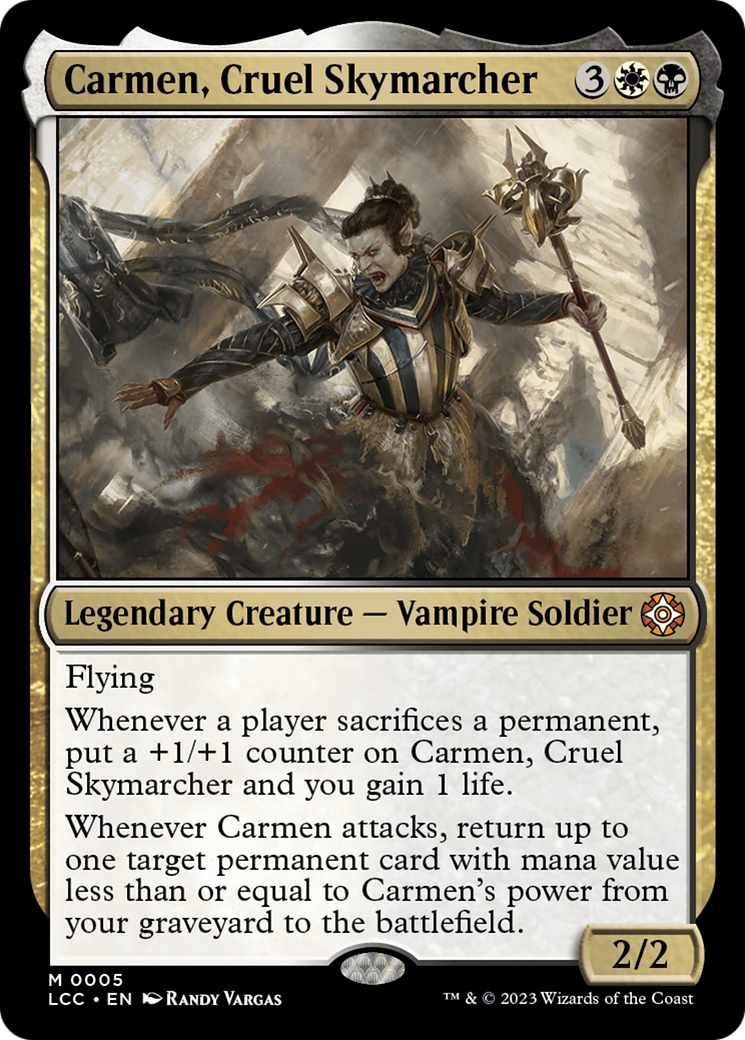 Carmen, Cruel Skymarcher [The Lost Caverns of Ixalan Commander] | Gear Gaming Bentonville