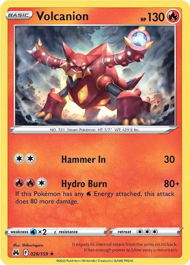 Volcanion (026/159) [Sword & Shield: Crown Zenith] | Gear Gaming Bentonville