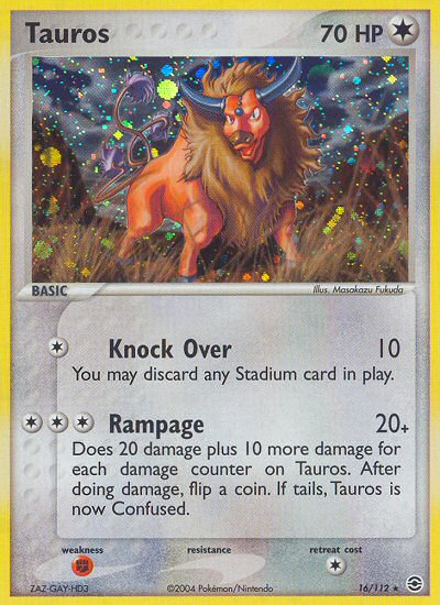 Tauros (16/112) [EX: FireRed & LeafGreen] | Gear Gaming Bentonville