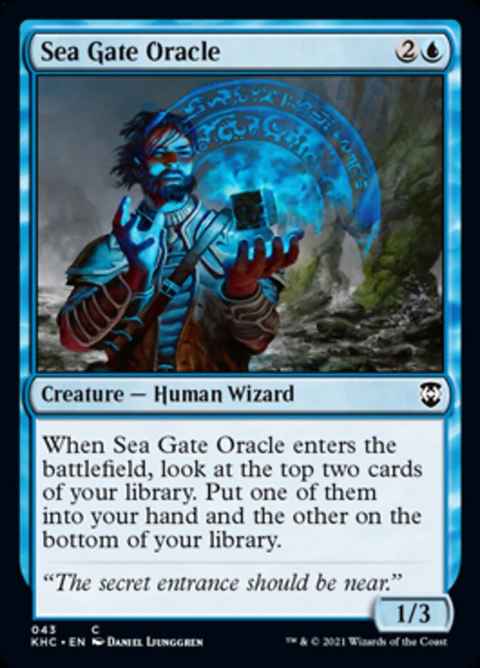 Sea Gate Oracle [Kaldheim Commander] | Gear Gaming Bentonville