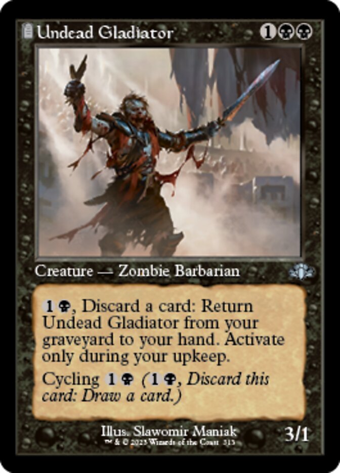 Undead Gladiator (Retro) [Dominaria Remastered] | Gear Gaming Bentonville