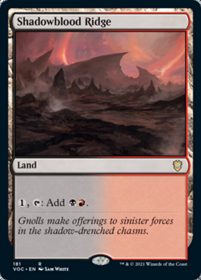 Shadowblood Ridge [Innistrad: Crimson Vow Commander] | Gear Gaming Bentonville