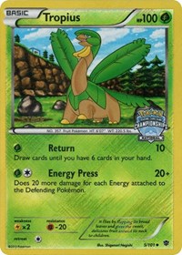 Tropius (5/101) (National Championship Staff Promo) [Black & White: Plasma Blast] | Gear Gaming Bentonville