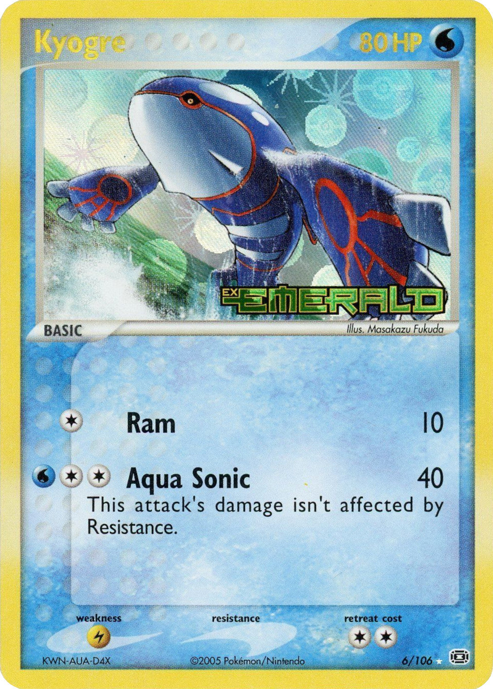 Kyogre (6/106) (Stamped) [EX: Emerald] | Gear Gaming Bentonville