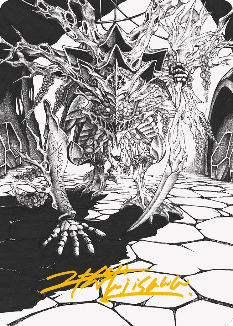 Thrun, Breaker of Silence Art Card (Gold-Stamped Signature) [Phyrexia: All Will Be One Art Series] | Gear Gaming Bentonville