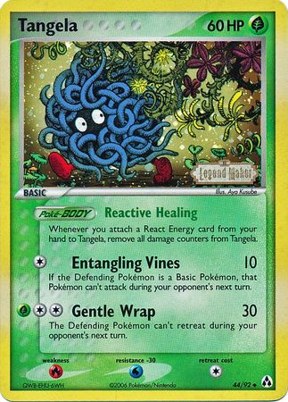 Tangela (44/92) (Stamped) [EX: Legend Maker] | Gear Gaming Bentonville