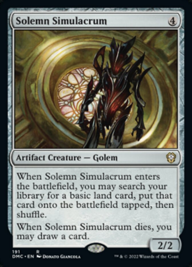 Solemn Simulacrum [Dominaria United Commander] | Gear Gaming Bentonville