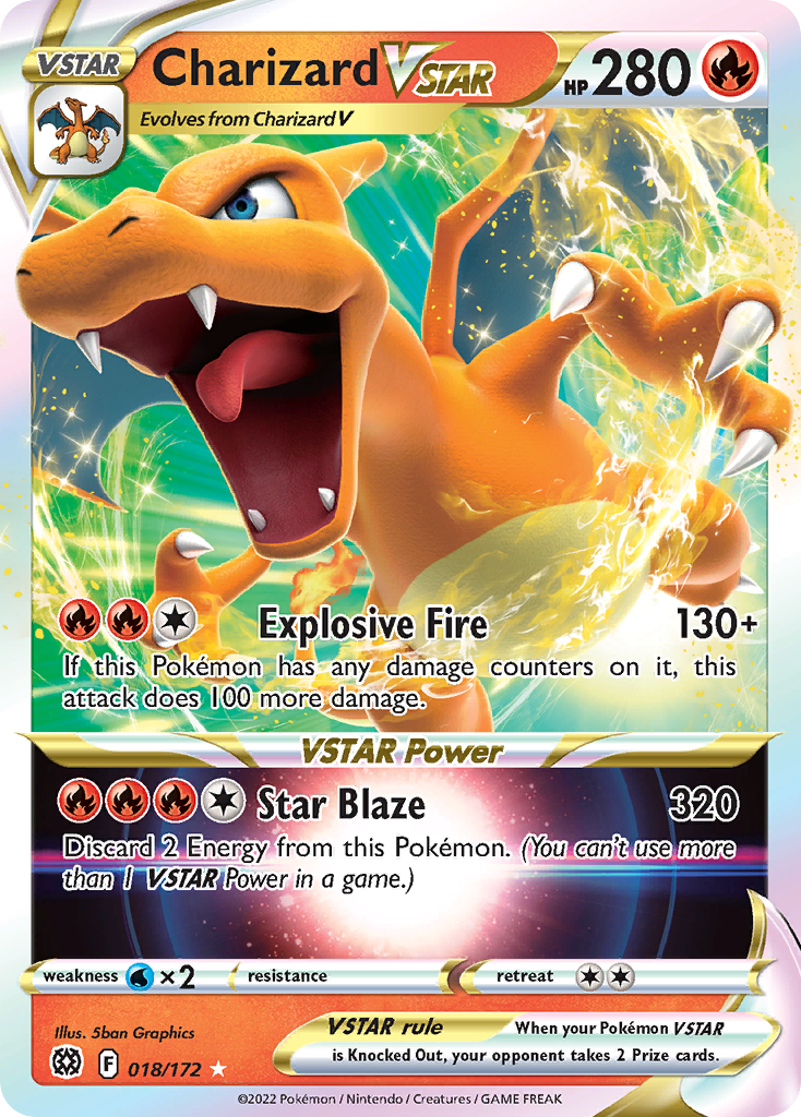 Charizard VSTAR (018/172) (Jumbo Card) [Sword & Shield: Brilliant Stars] | Gear Gaming Bentonville