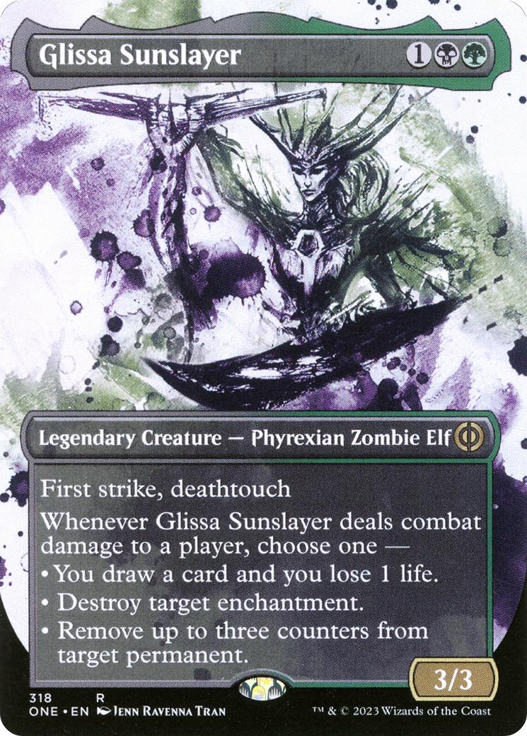 Glissa Sunslayer (Borderless Ichor) [Phyrexia: All Will Be One] | Gear Gaming Bentonville