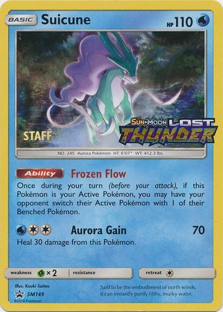 Suicune (SM149) (Staff Prerelease Promo) [Sun & Moon: Black Star Promos] | Gear Gaming Bentonville