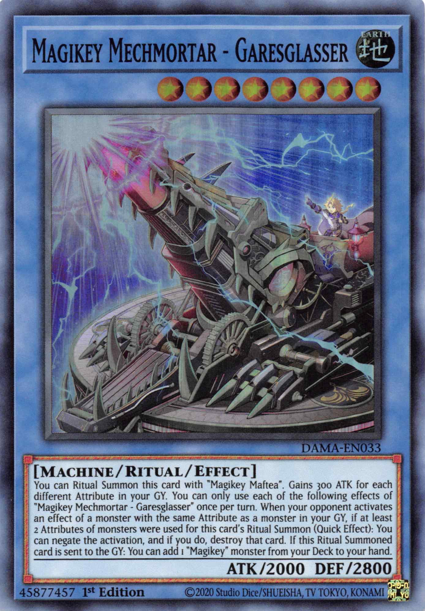 Magikey Mechmortar - Garesglasser [DAMA-EN033] Super Rare | Gear Gaming Bentonville