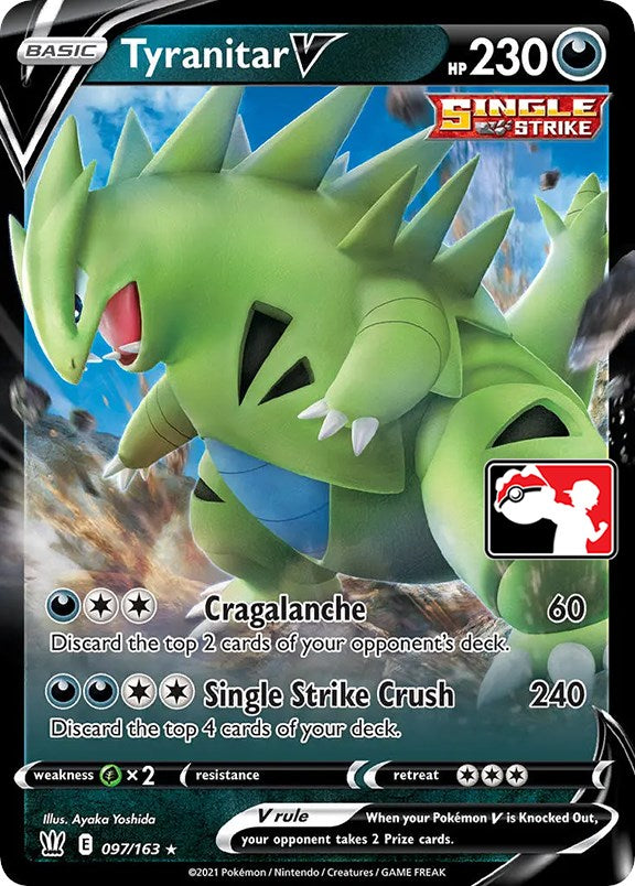 Tyranitar V (097/163) [Prize Pack Series One] | Gear Gaming Bentonville