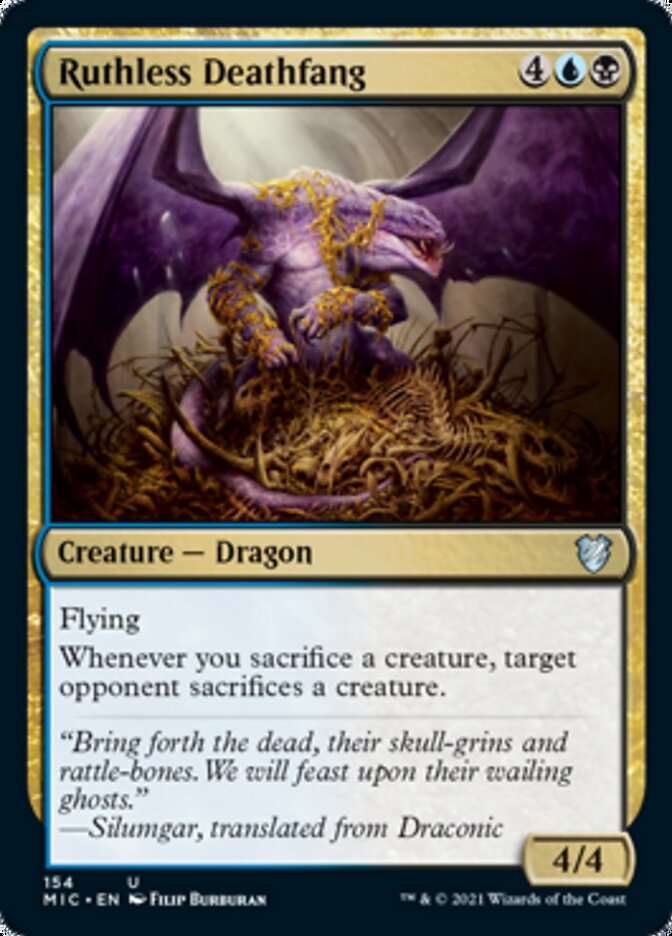 Ruthless Deathfang [Innistrad: Midnight Hunt Commander] | Gear Gaming Bentonville