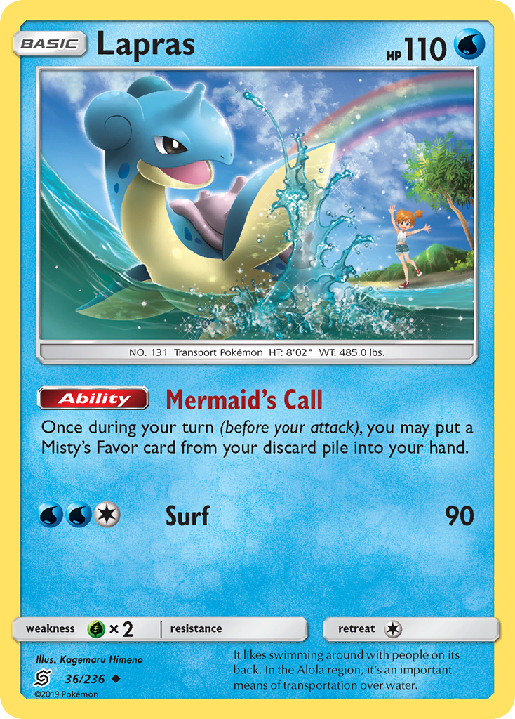 Lapras (36/236) [Sun & Moon: Unified Minds] | Gear Gaming Bentonville