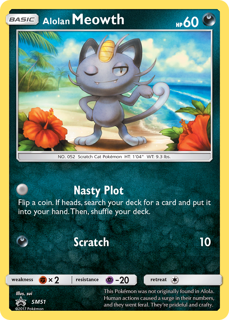 Alolan Meowth (SM51) [Sun & Moon: Black Star Promos] | Gear Gaming Bentonville