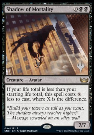 Shadow of Mortality (Promo Pack) [Streets of New Capenna Promos] | Gear Gaming Bentonville