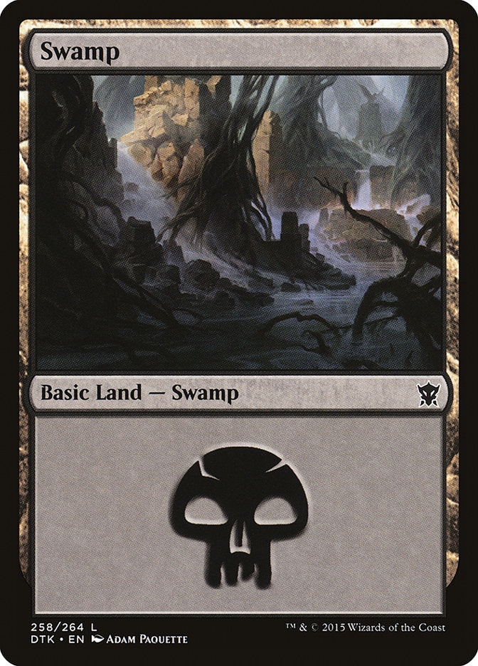 Swamp (258) [Dragons of Tarkir] | Gear Gaming Bentonville