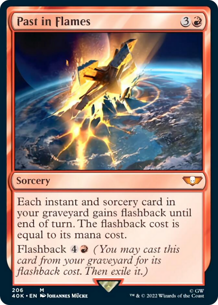 Past in Flames (Surge Foil) [Universes Beyond: Warhammer 40,000] | Gear Gaming Bentonville