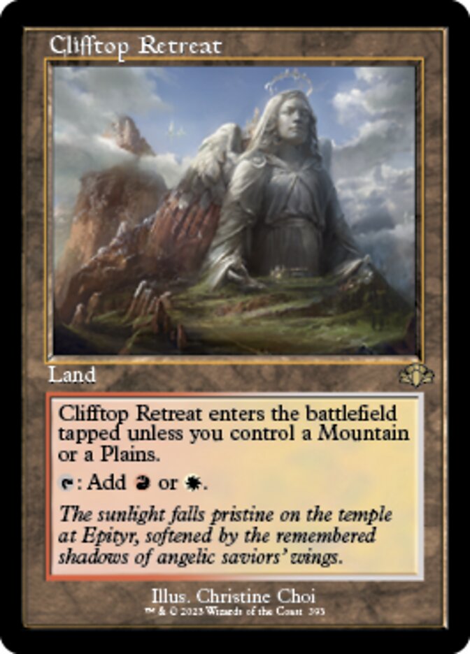 Clifftop Retreat (Retro) [Dominaria Remastered] | Gear Gaming Bentonville