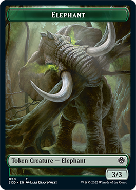 Elephant // Thopter Double-Sided Token [Starter Commander Decks] | Gear Gaming Bentonville