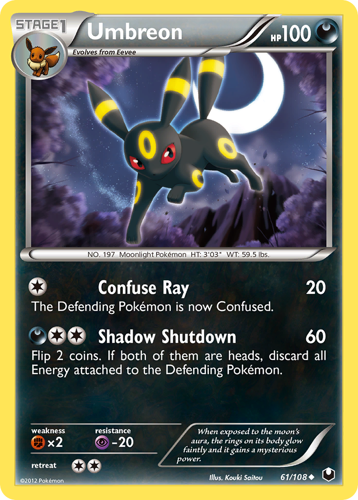 Umbreon (61/108) [Black & White: Dark Explorers] | Gear Gaming Bentonville