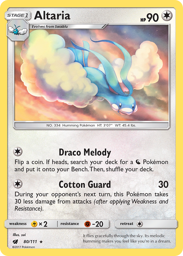 Altaria (80/111) [Sun & Moon: Crimson Invasion] | Gear Gaming Bentonville