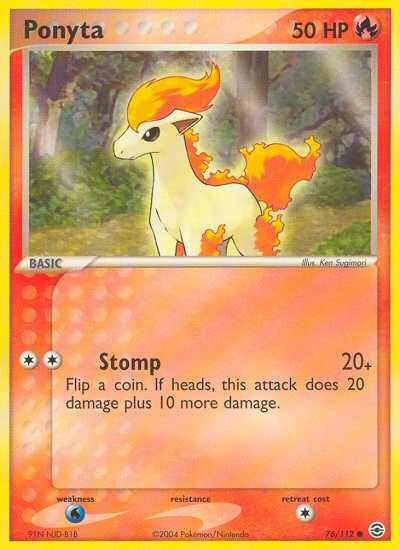 Ponyta (76/112) [EX: FireRed & LeafGreen] | Gear Gaming Bentonville