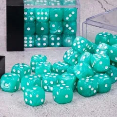 Light Blue Pearl 12mm D6 block of 36 dice | Gear Gaming Bentonville