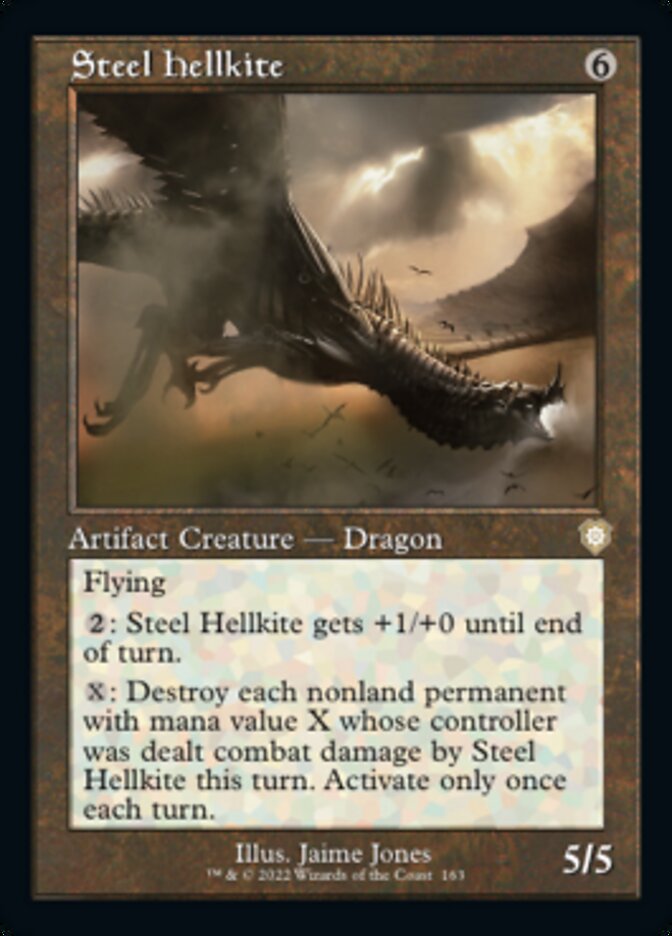 Steel Hellkite (Retro) [The Brothers' War Commander] | Gear Gaming Bentonville