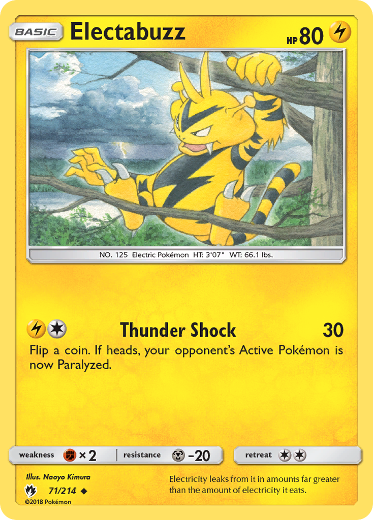 Electabuzz (71/214) [Sun & Moon: Lost Thunder] | Gear Gaming Bentonville