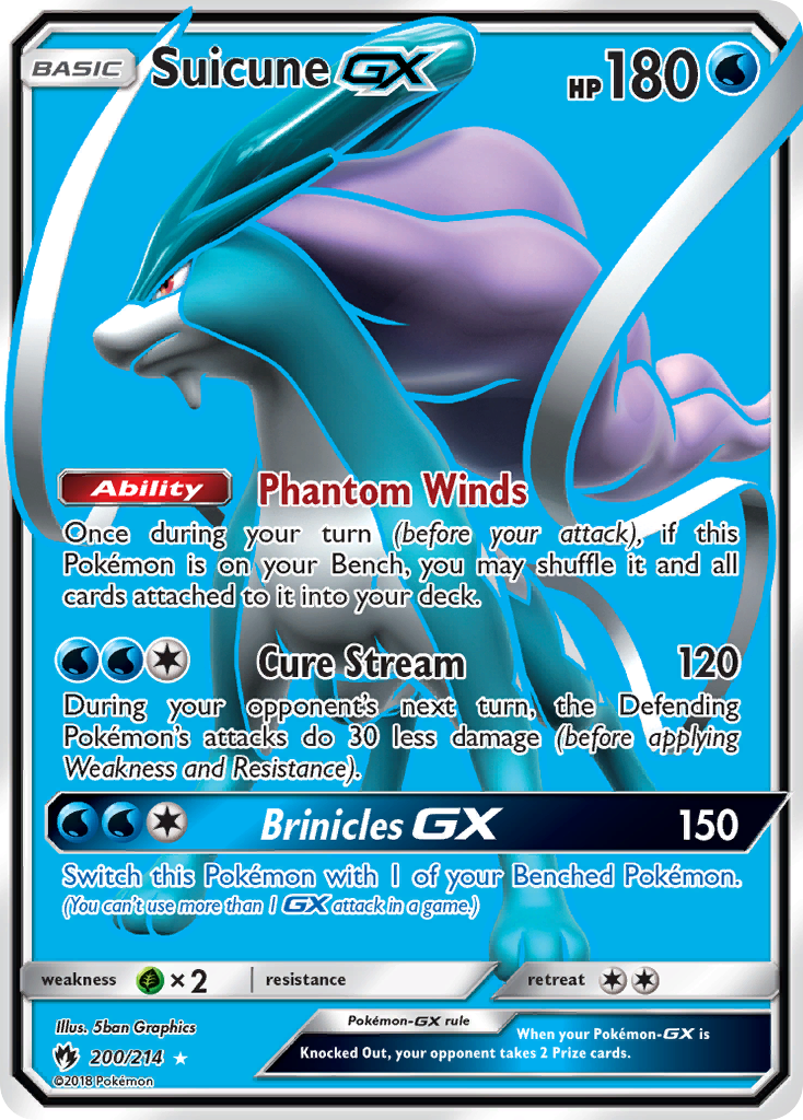 Suicune GX (200/214) [Sun & Moon: Lost Thunder] | Gear Gaming Bentonville